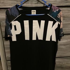 Vs Pink Tropical T Shirt. Size medium.
